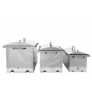 Коптильня с гидрозатвором и термометром, нерж. сталь купить